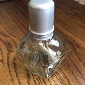 Unique Shaped‎ Clear Glass Vintage Oil Lamp  With Lid